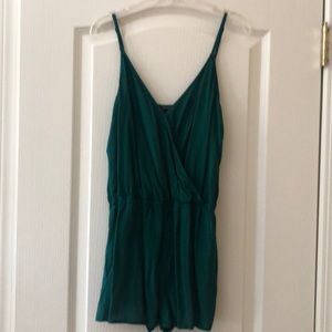 Emerald green Forever 21 romper